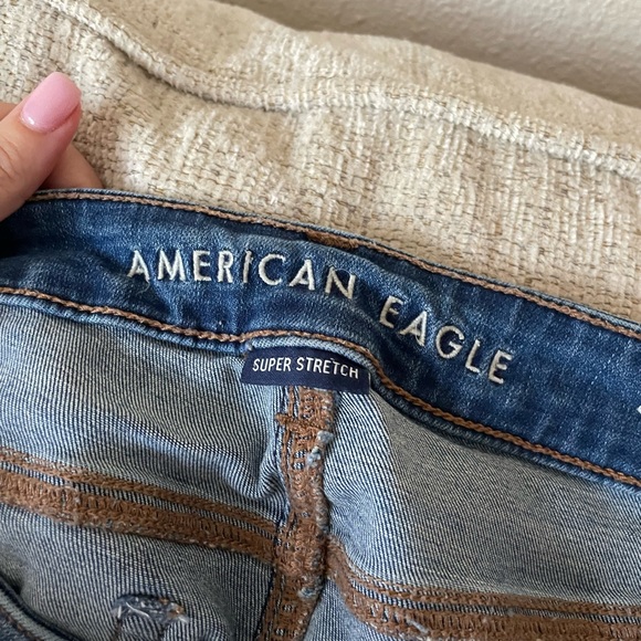 American Eagle distressed skinny jeans - high rise jegging - size 6 regular - Picture 6 of 6